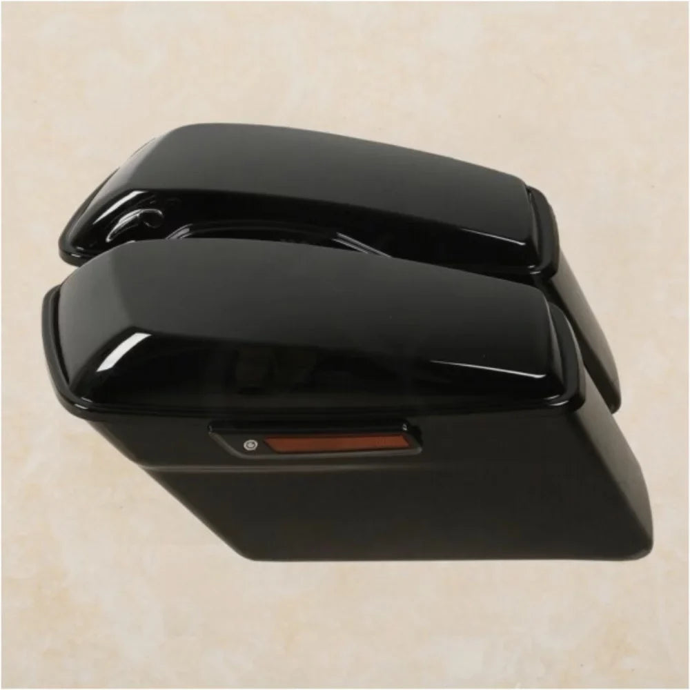 Vivid Ebony Hard Saddle Bags w/ Ebony Latch For 1994-2013 Harley-Davidson