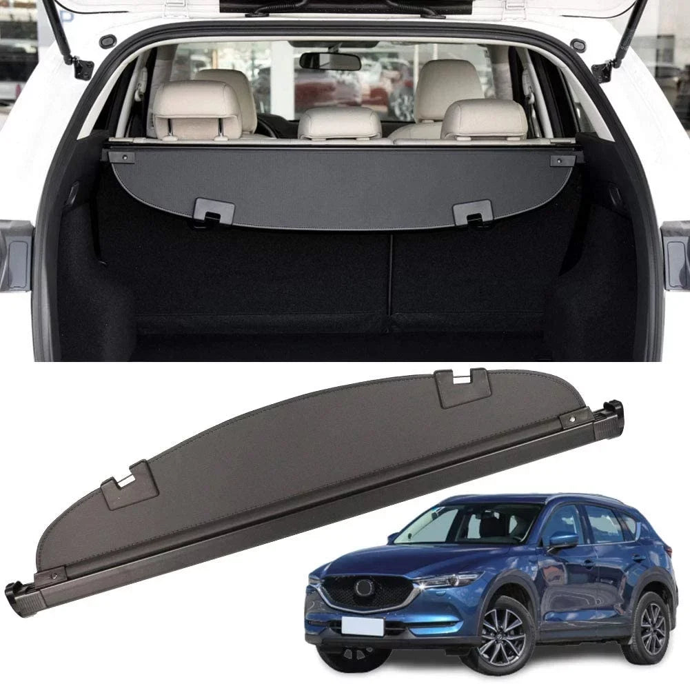 Fit Mazda CX-5 2013 2014 2015 2016 Midnight Retractable Cargo Cover for Mazda CX-5 2013-2016 SUV Accessory Rear Trunk Area Privacy Shield Shade Cover With Rebounding Plastic