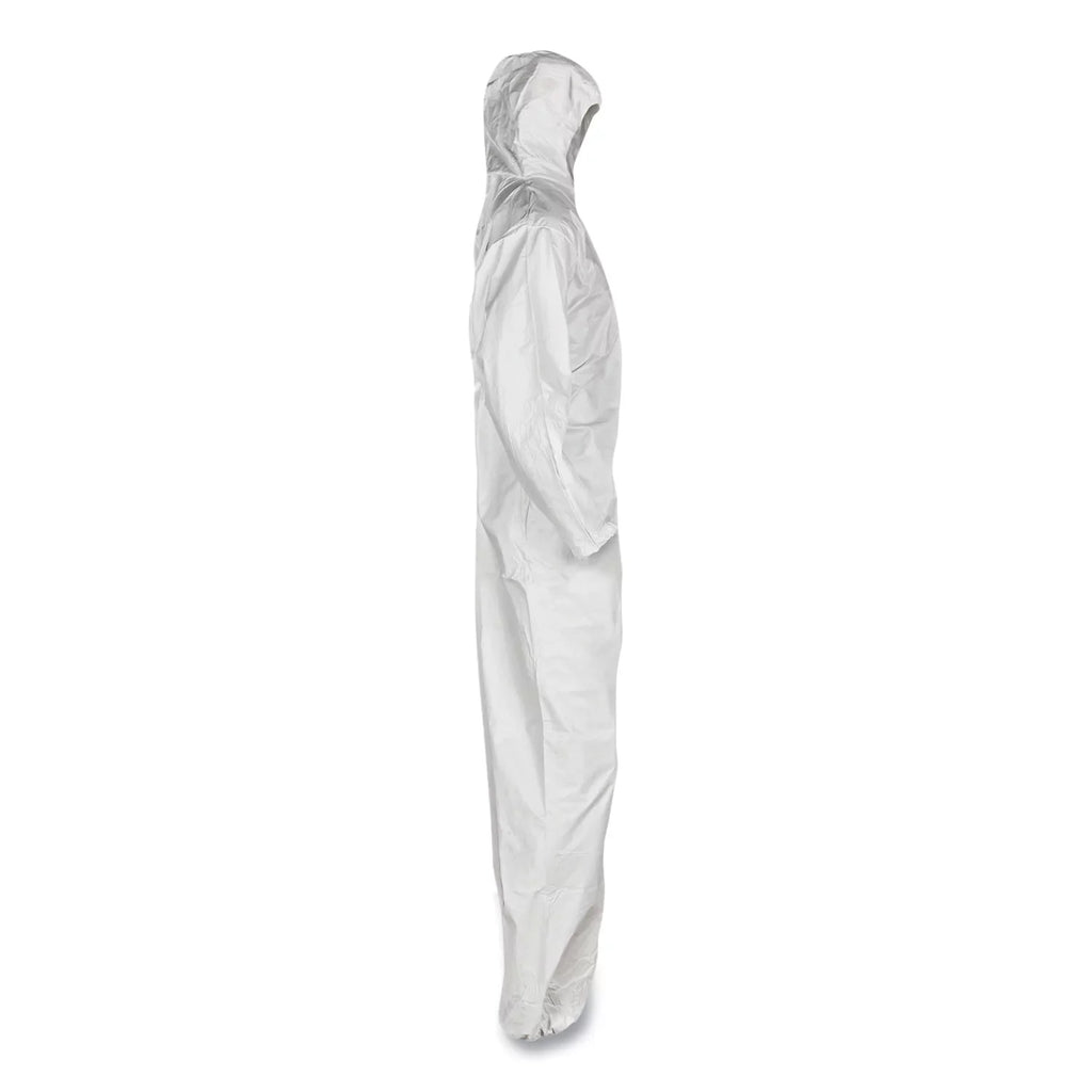 Kleenguard™ A20 Breathable Particle Protection Coveralls, Elastic Back, Hood, Medium, White, 24/carton