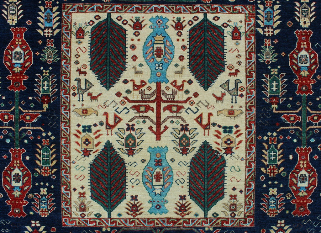 Aria Darnisha Blue/Red Rug, 9'2" x 12'8"