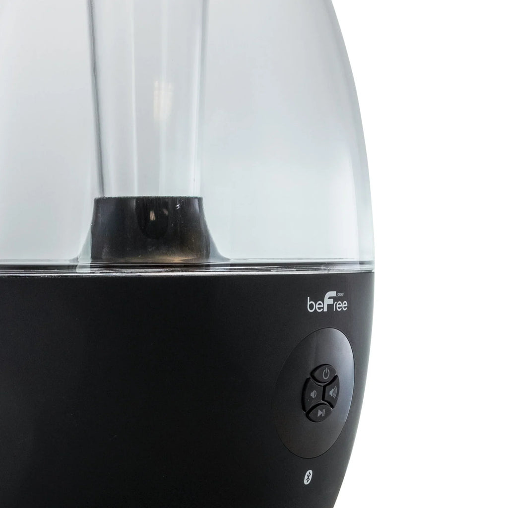 BeFree Sound LED Dancing Water 2.1-Channel Bluetooth® Multimedia Sound System, 7.5"H x 10.5"W x 13.5"D, Ebony 995102699M