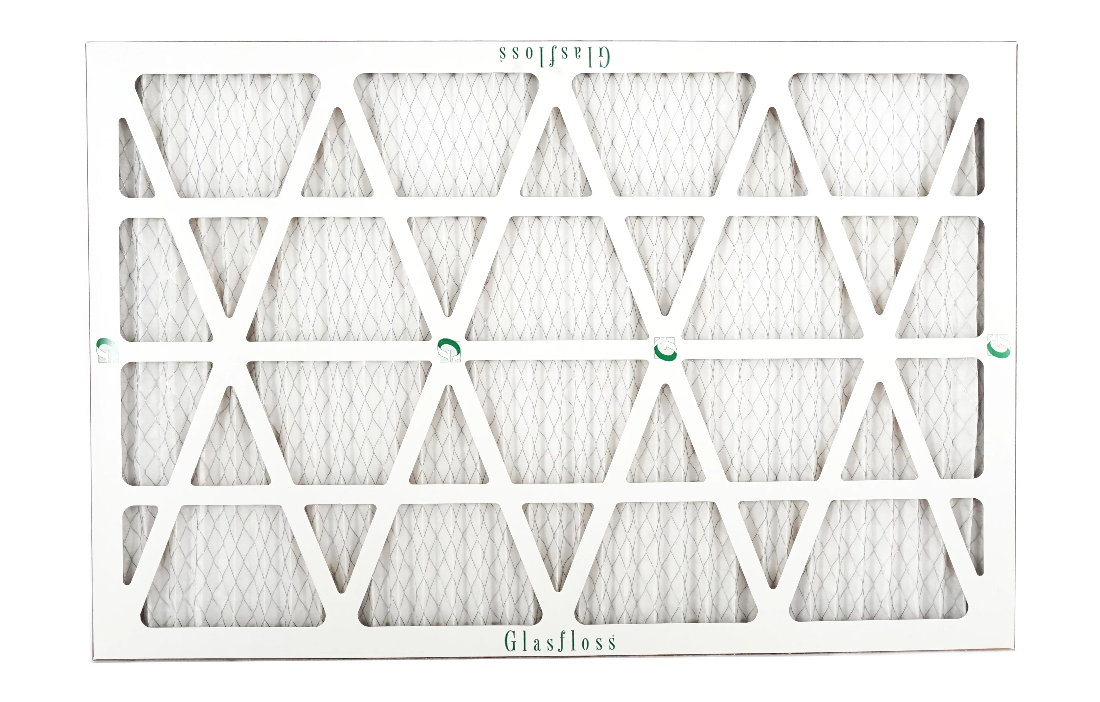 Glasfloss 20x30x1 - MERV 10 -Qty:12 - Furnace Air Filter - Made in USA (Actual Size: 19.5 x 29.5x7/8 inch)