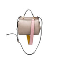 Melie Bianco Noelle Vegan Leather Color-bock Satchel, Bone Multi