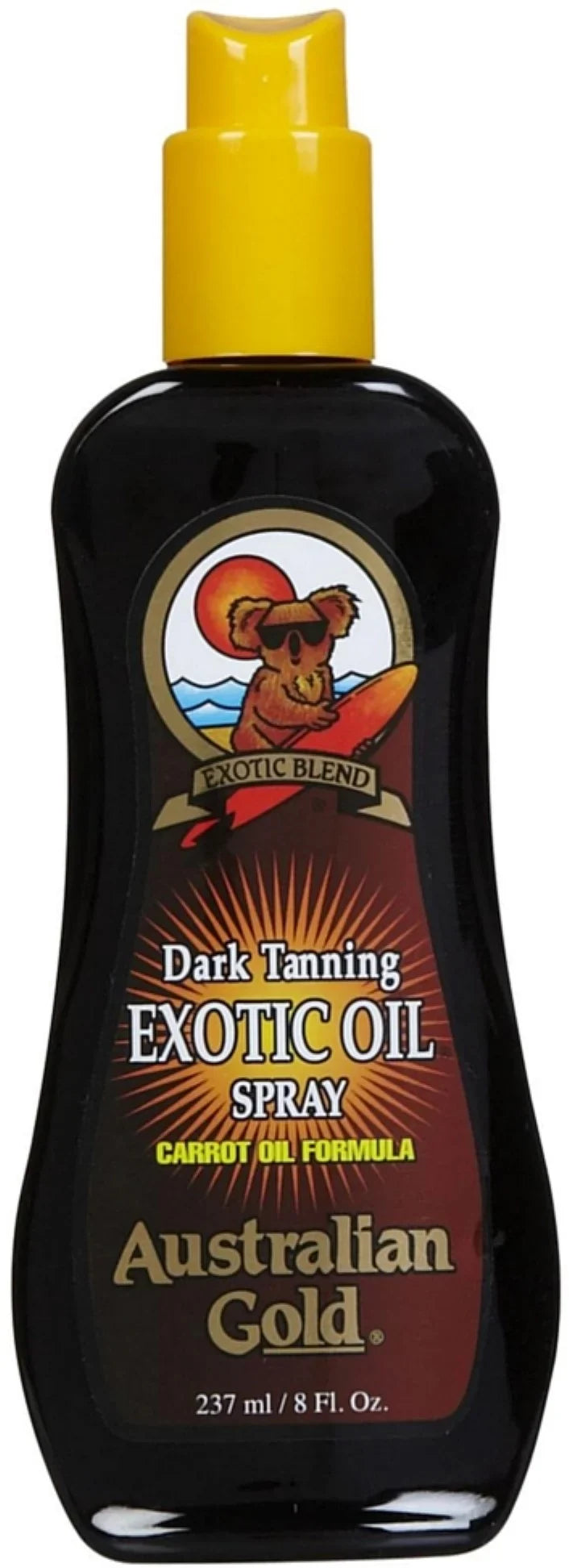 Australian Gold Dark Tanning Exotic Oil Spray Carrot Oil Formula 8 oz (Pack of 3)