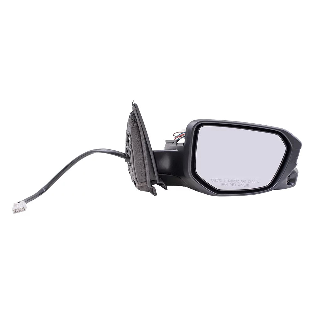 Brock Aftermarket Gentlemen Passenger Right Power Mirror Paint To Match Midnight With Heat-Side View Camera Without Signal