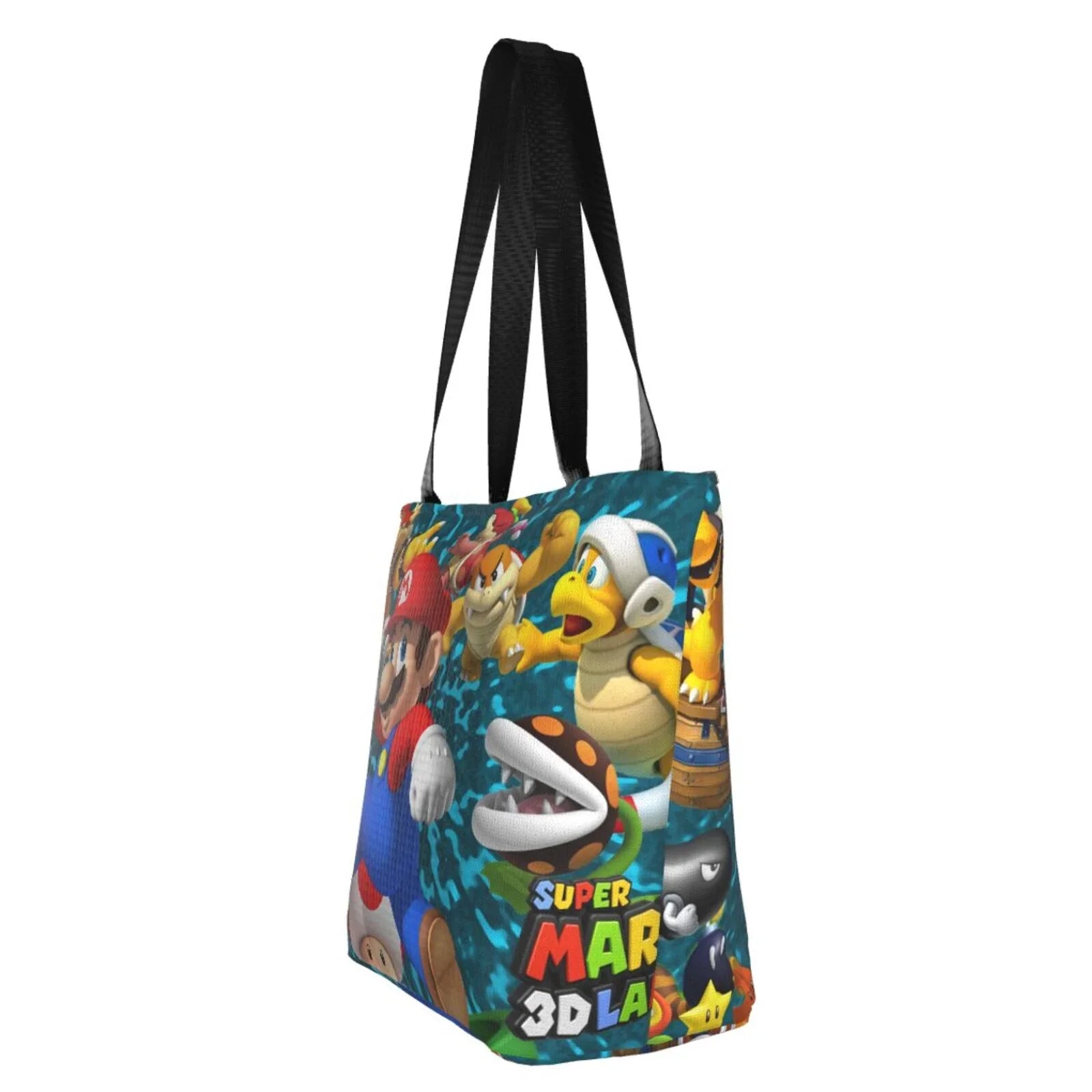 Super Mario 3D Land People Tote Bag Large Capacity Shoulder Handbag For Travel Beach Shopping Business Work School
