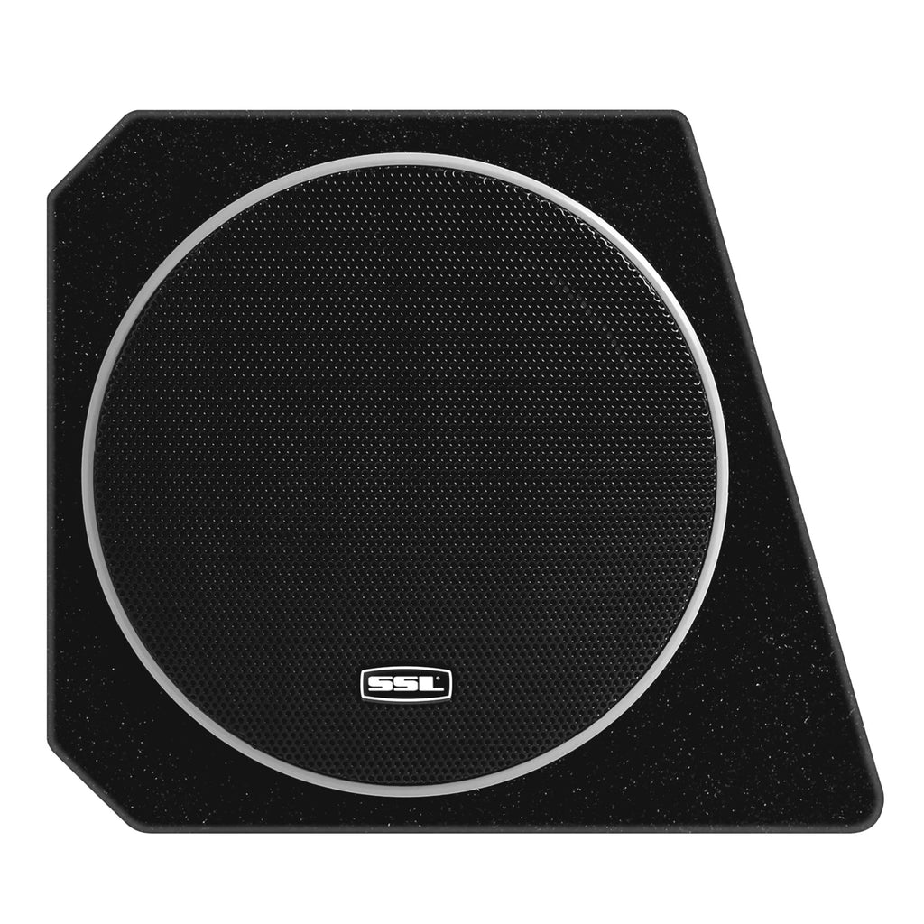 Sound Storm Laboratories PB8 8 Inch Amplified Powered Car Audio Subwoofer Package – Built-in Amplifier, Passive Radiator, Remote Subwoofer Control, For Truck, Boxes and Enclosures