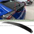FITS 2017-2021 HONDA CIVIC HATCHBACK GLOSSY Ebony JDM V2 DUCKBILL TRUNK SPOILER LID