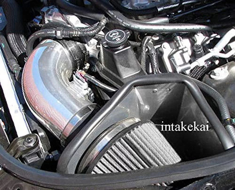 2009 2010 2011 2012 2013 2014 2015 CADILLAC CTS-V 6.2L SC V8 ENGINE AIR INTAKE KIT SYSTEMS Dark WITH SILVER FILTER)