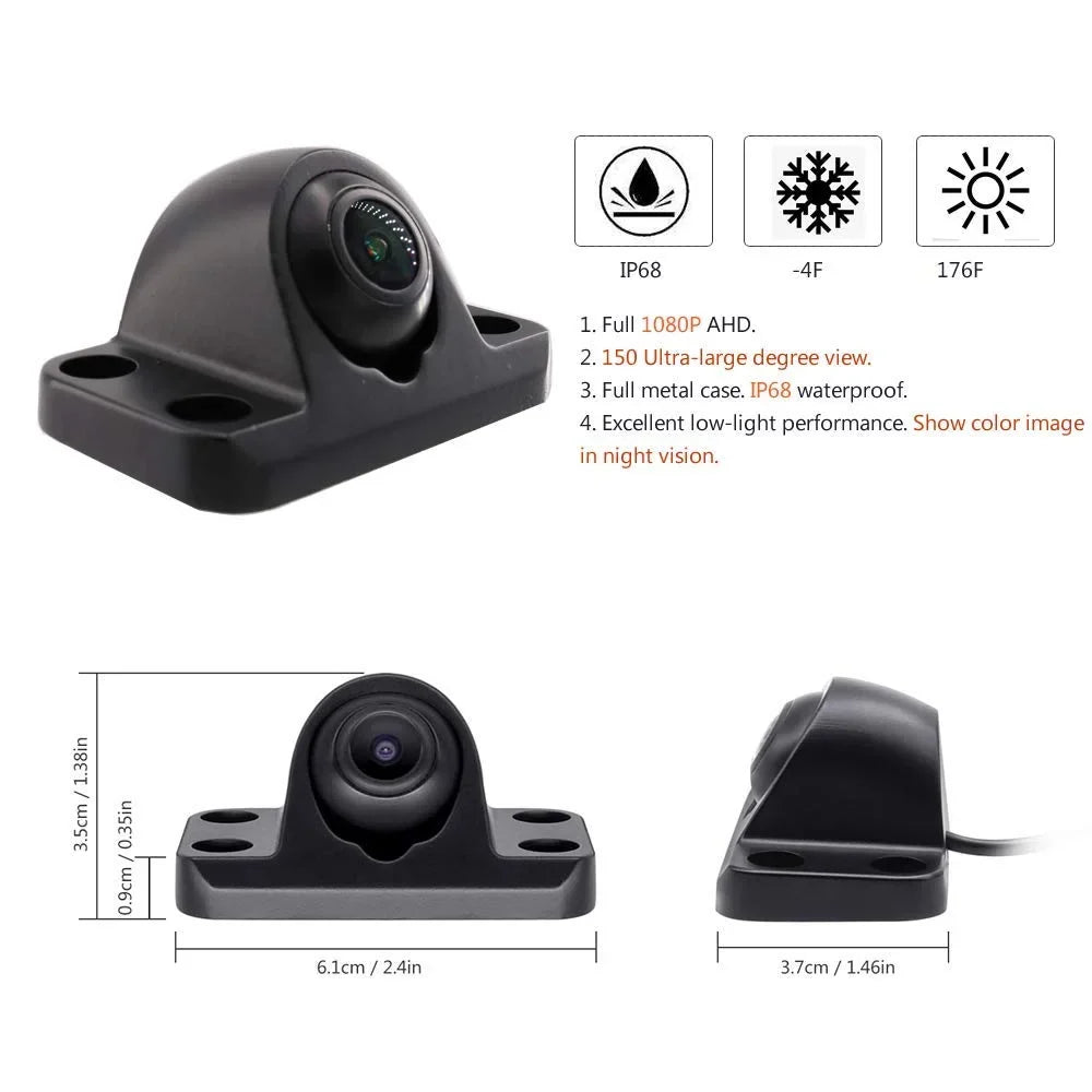 JOINLGO 8-CH Mobile DVR Backup Camera System 10" HD Screen Remote Monitor on PC Phone GPS WiFi 4G 1080P AHD Vehicle Car DVR MDVR Video Recorder with Mini Large View Angle Car Cameras for Truck/RV/Bus