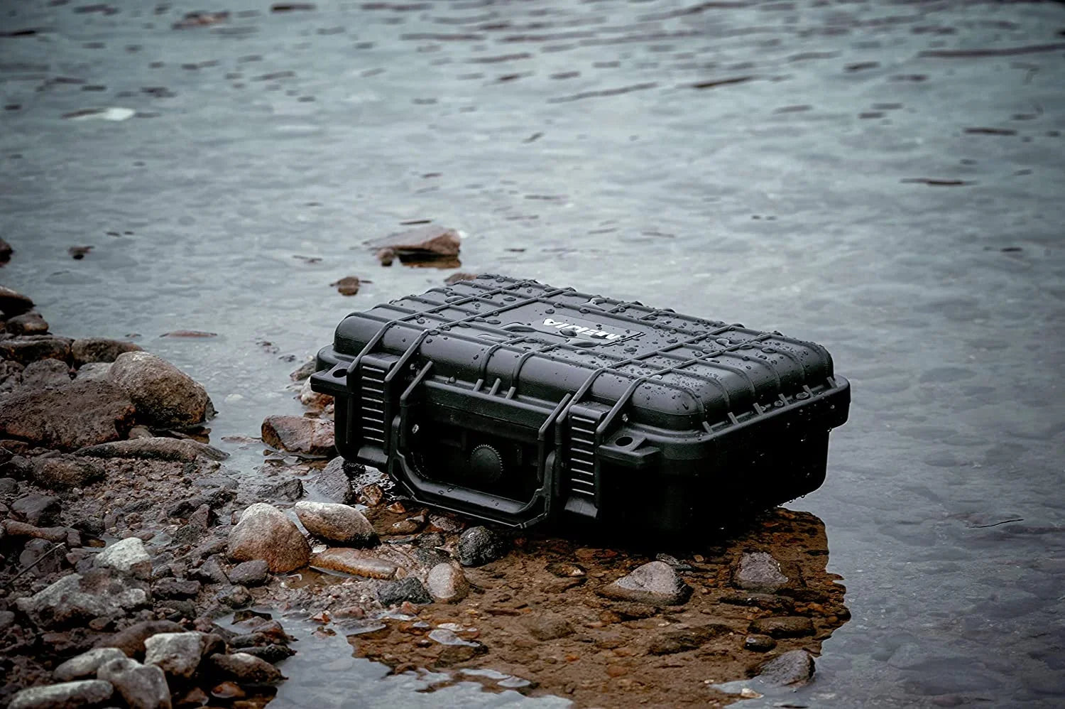 MEIJIA Portable All Weather IP67 Waterproof Protective Hard Case, Small Camera Case,Dry Case with Customizable Foam,Fit Use of Drones, Gentlemen 11.65 x8.35 x3.78 (Elegant Midnight