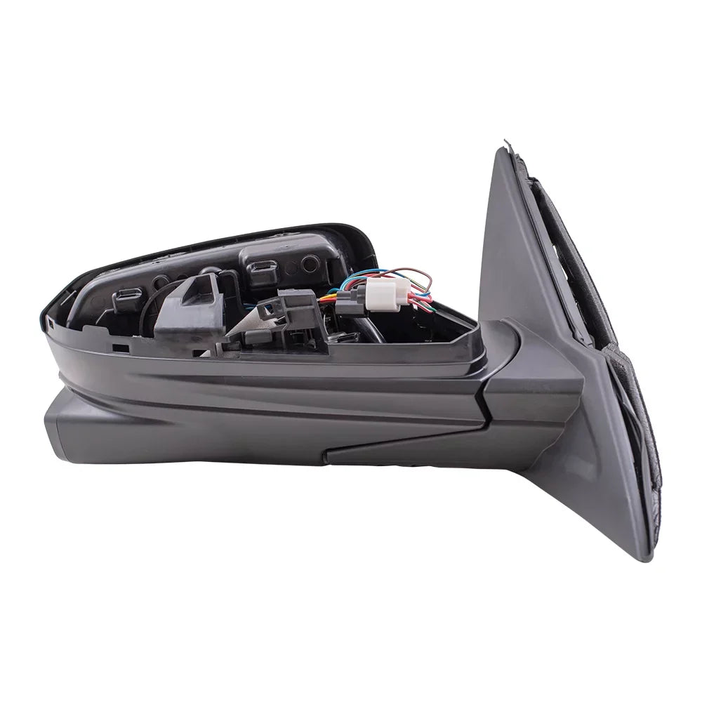 Brock Aftermarket Gentlemen Passenger Right Power Mirror Paint To Match Midnight With Heat-Side View Camera Without Signal