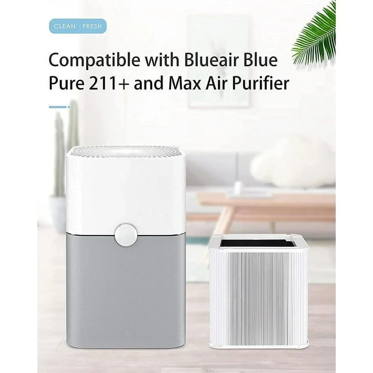 211+ HEPA Individuals Filter for Blue Pure 211+ Air Purifier (Non-Auto), Foldable Activated Carbon Filter