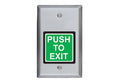 SDC 422U 2 Exit Switch People SPDT PUSH TO EXIT Satin Stainless Steel