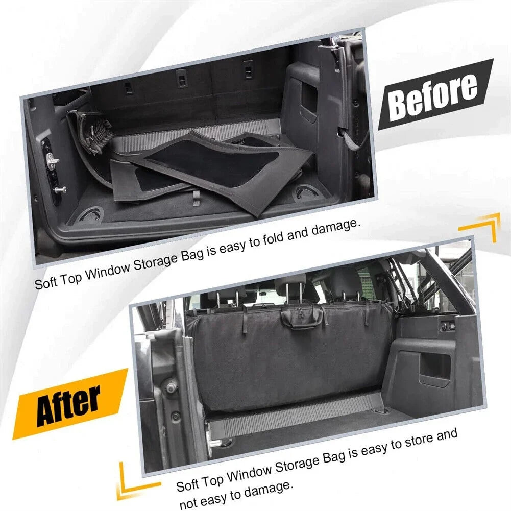 Soft Top Window Storage Bag for 2021 2022 Ford Bronco Accessories 600D Organizer