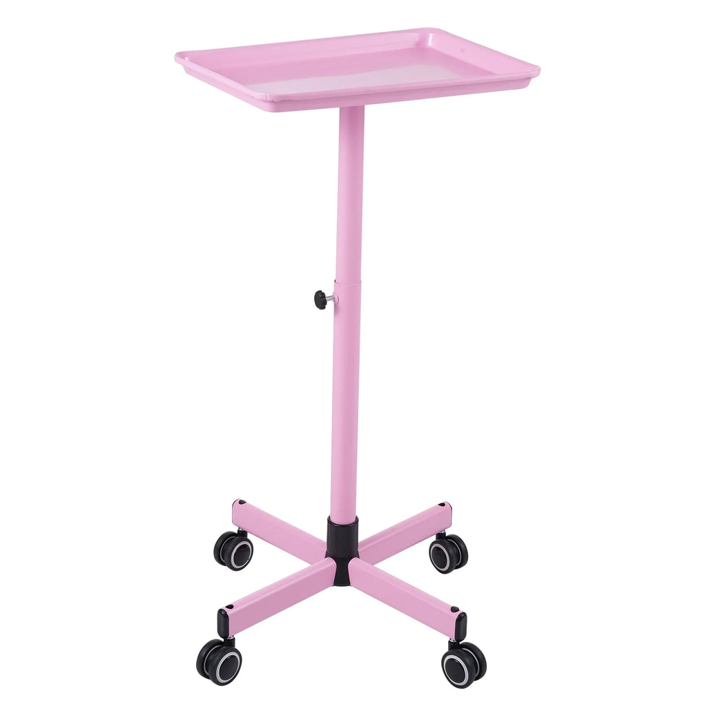 Bestauty Storage Shelf,Adjustable Salon Hair Color Wheels Movable Salon Wheels Tattoo Salon Pink Hair Wheels Salon Use Salon Clinic Spa Beauty Salon Clinic Professionals Wheels Tattoo Cart