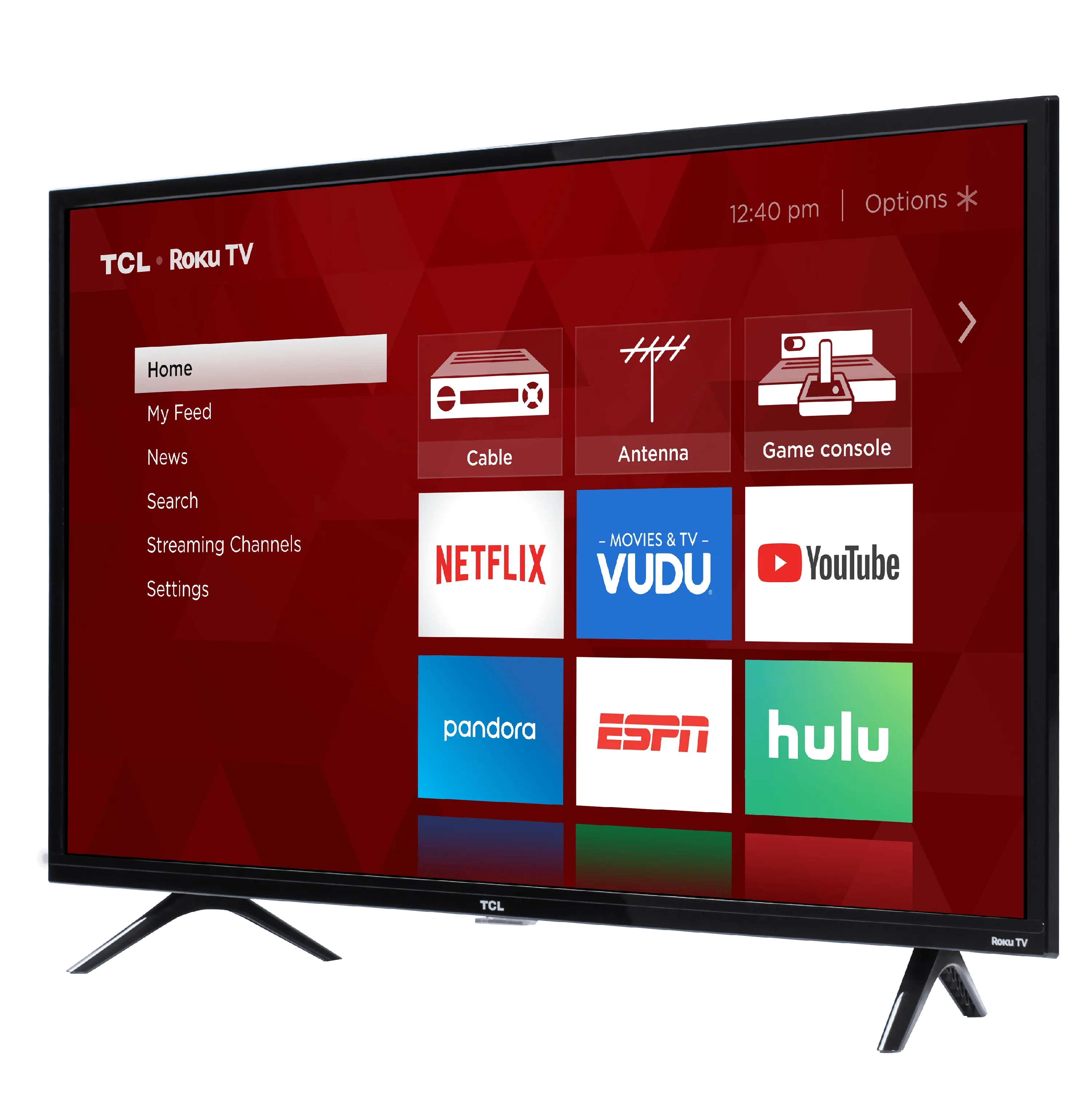 Restored TCL 40" Class 1080p FHD LED Roku Smart TV 3 Series 40S325 (Refurbished)