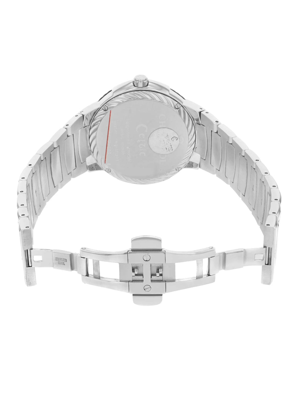 Charriol Celtic Stainless Steel Silver Interface Crystal Individuals Watch CE443B.930.103