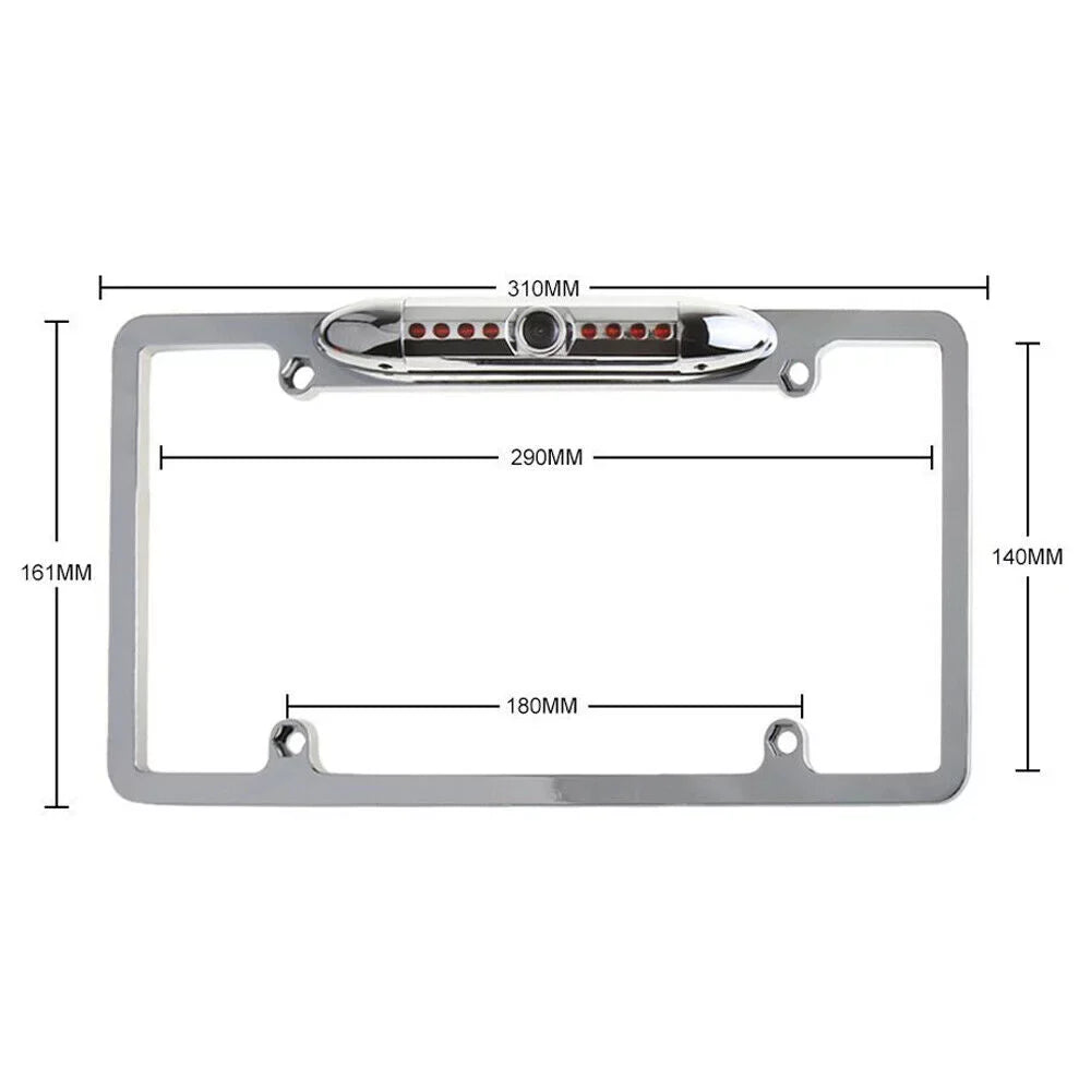 For Kenwood DNX571HD DNX-571HD Night Vision Color Rear View Camera - Chrome Frame