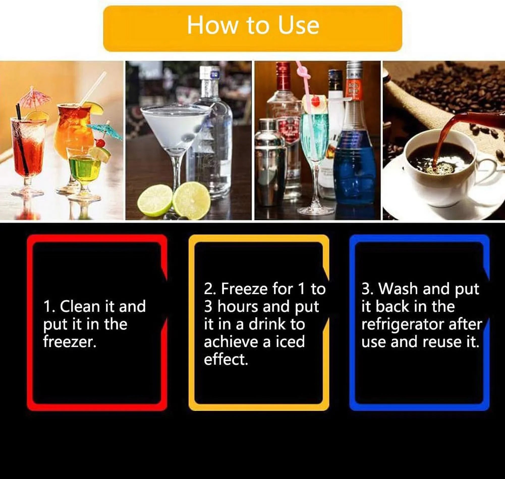 Ice Stone Reusable Whiskey Balls Stainless Steel Ice Cubes Metal Ice Sphere Cubes Beverage Chilling Rocks for Red Wine Bar Beer Scotch Vodka Drinks(6Pcs)