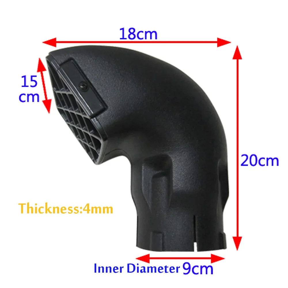 Andoer Air Ram Snorkel Heads 3.5'' Individuals for Toyoda Land Cruiser Hercules Mounted