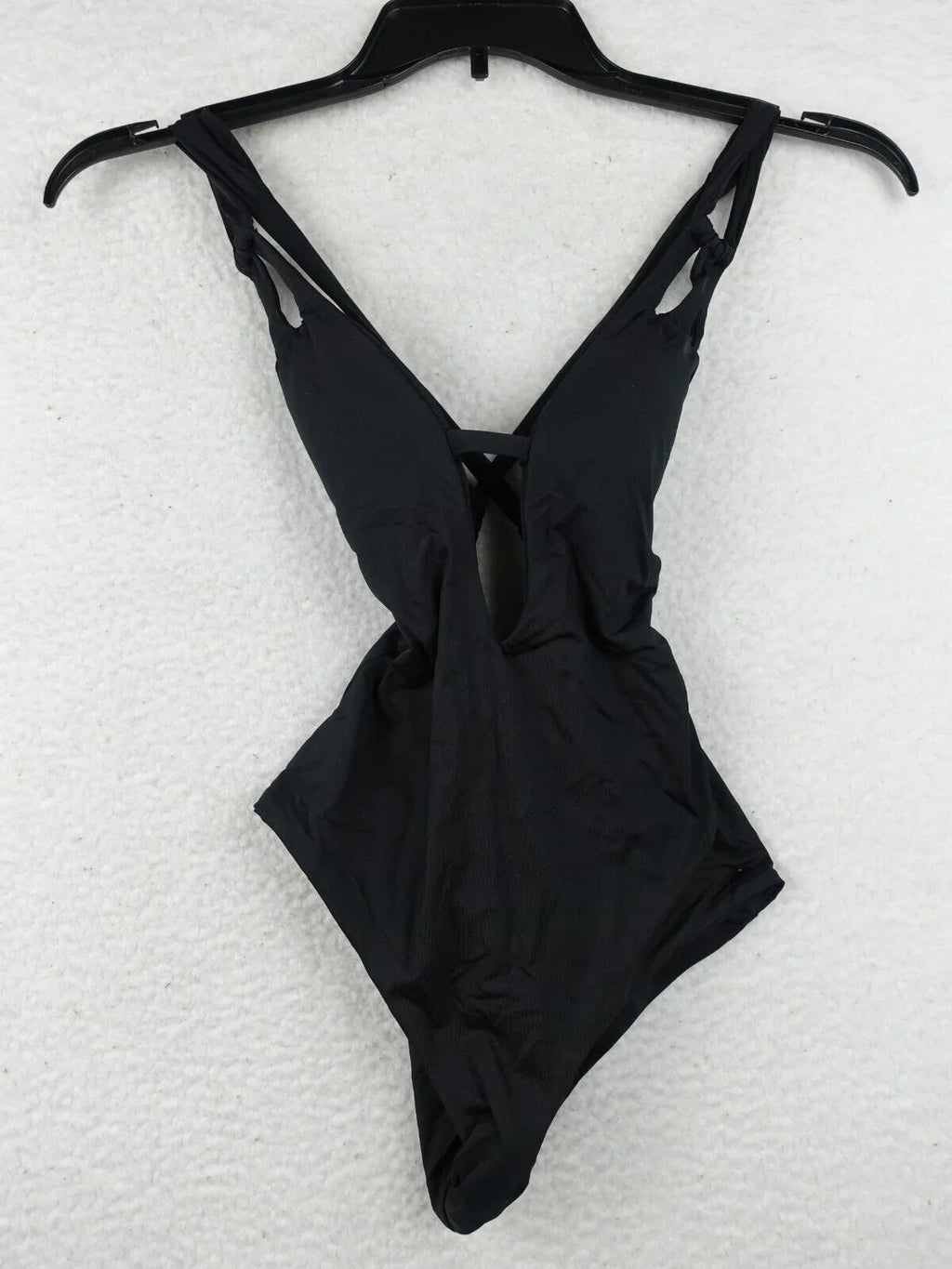 BECCA Swimsuit XS - Ebony - Rebecca Virtue Color Code Skylar Plunge One-Piece