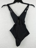 BECCA Swimsuit XS - Ebony - Rebecca Virtue Color Code Skylar Plunge One-Piece