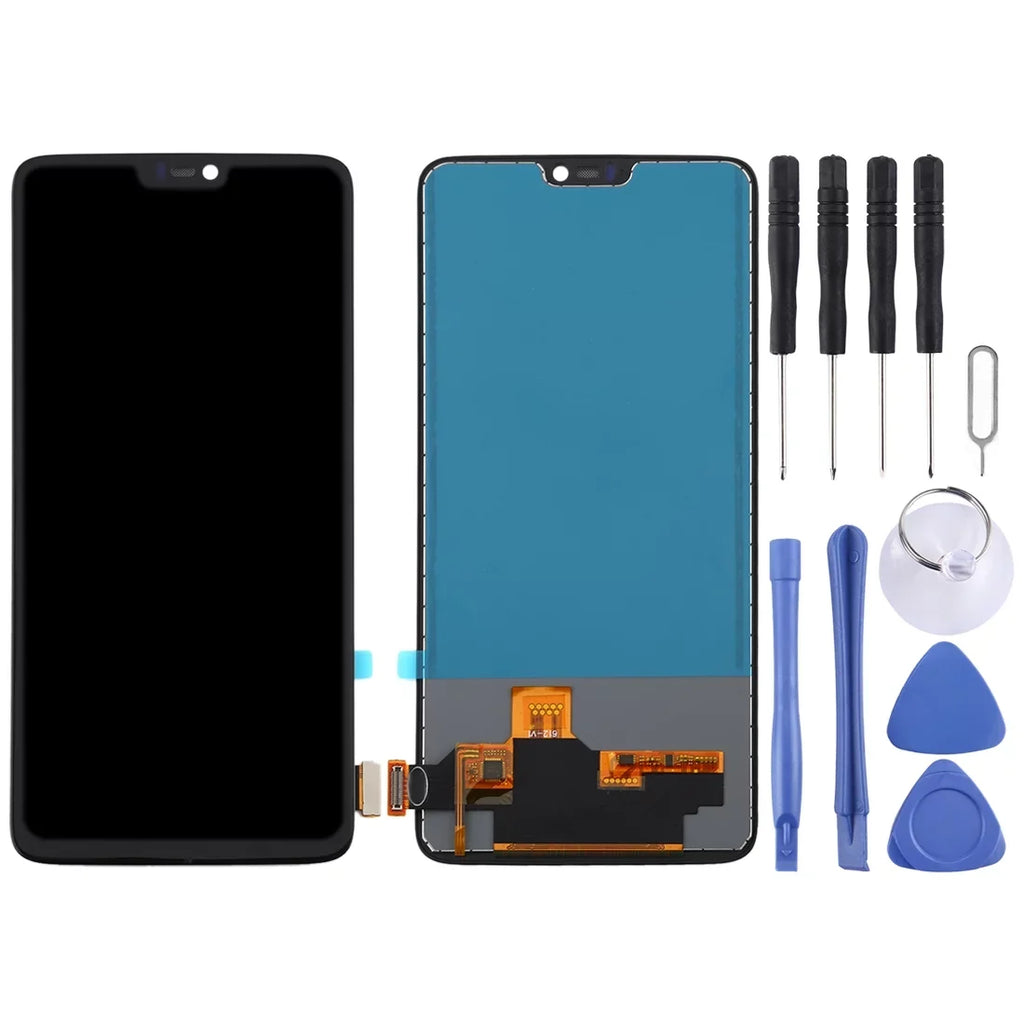 For OnePlus 6 A6000 TFT Material LCD Screen and Digitizer Full Assembly Dark