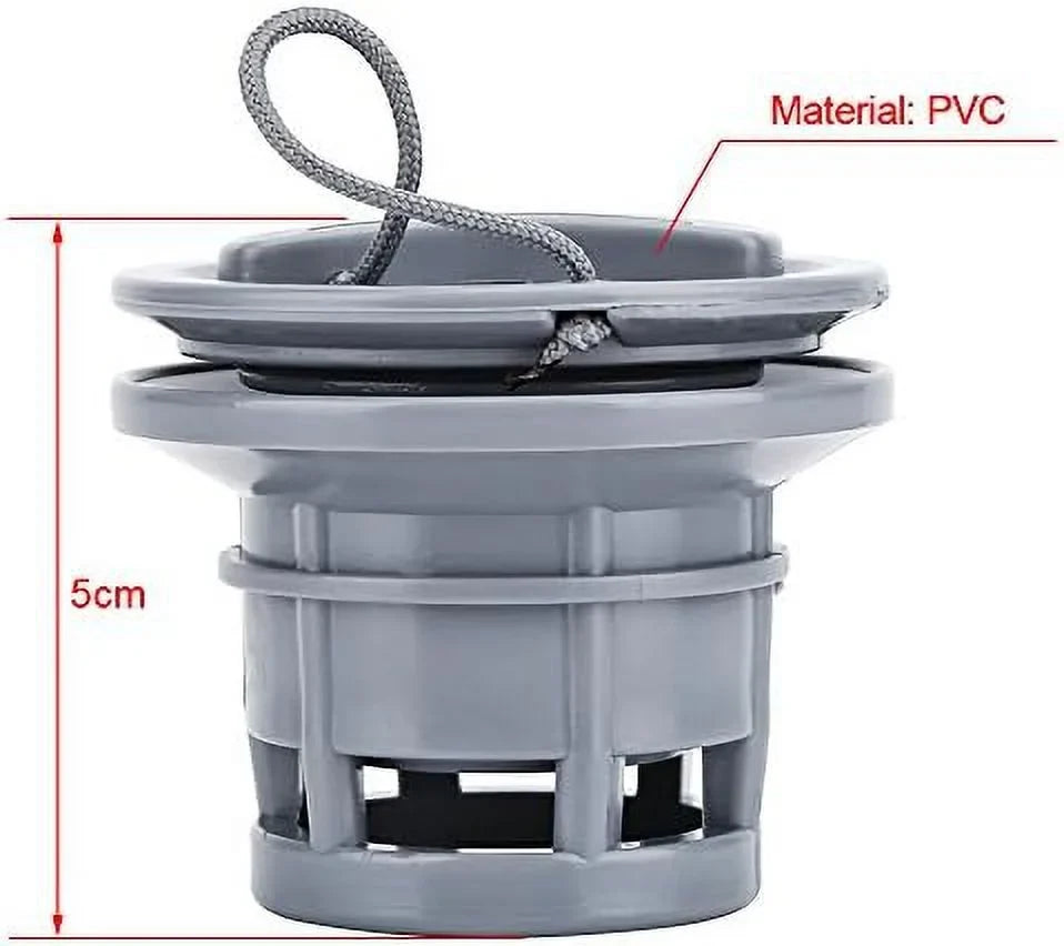 Boat Air Valve, Air Plugs PVC Durable Air Gas Valve Cap Gentlemen for Inflatable Boat Dinghy Kayak Canoe