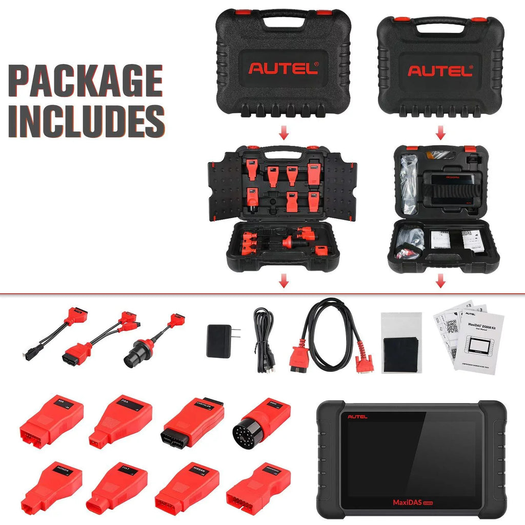 Autel Scanner MaxiDAS DS808K Auto Diagnostic Scan Tool, ECU Coding,ABS Bleed, Oil Reset,Upgrade of DS708 MP808