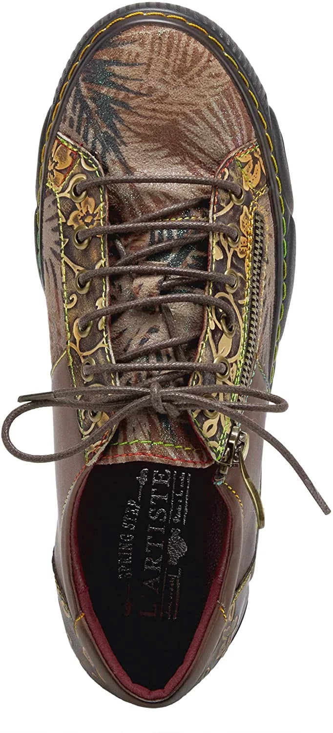 Spring Step LArtiste Gentlemen Danli Sneaker 5.5-6 Taupe Multi