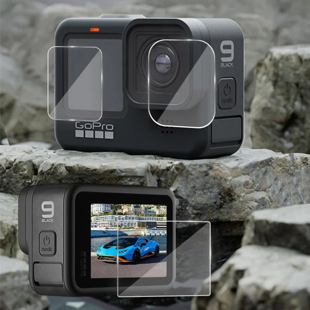 OWSOO Protective Case for Camera, Compatible, Waterproof Kit, Silicone Protectors, Tempered Glasses, Filters, Fog Plates
