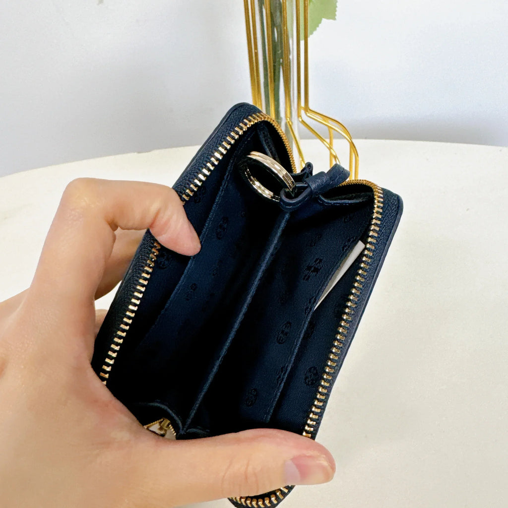 Tory Burch 55378 Thea Zip Coin Case IN ROYAL NAVY