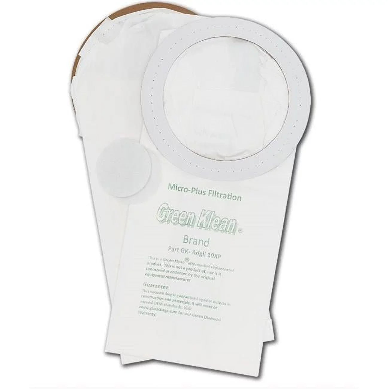 Green Klean GK-Adgil10XP Nilfisk Advance Adgility 10XP Individuals Vacuum Bags - 10 per Case - Case of 10
