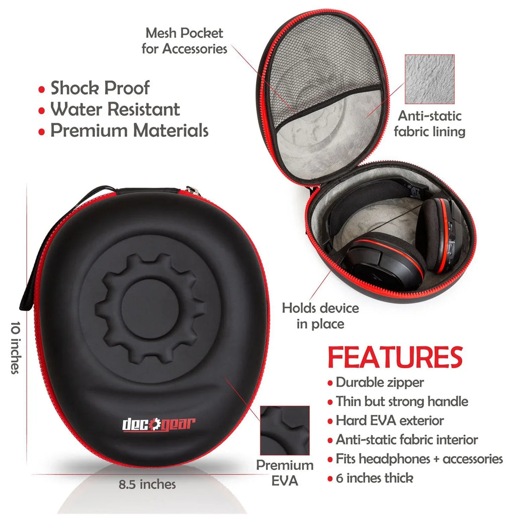 Sony WH-CH710N Wireless Noise-Canceling Headphones Bundle with Deco Gear Headphone Case and Stand for the WHCH710N Model Headphones Midnight