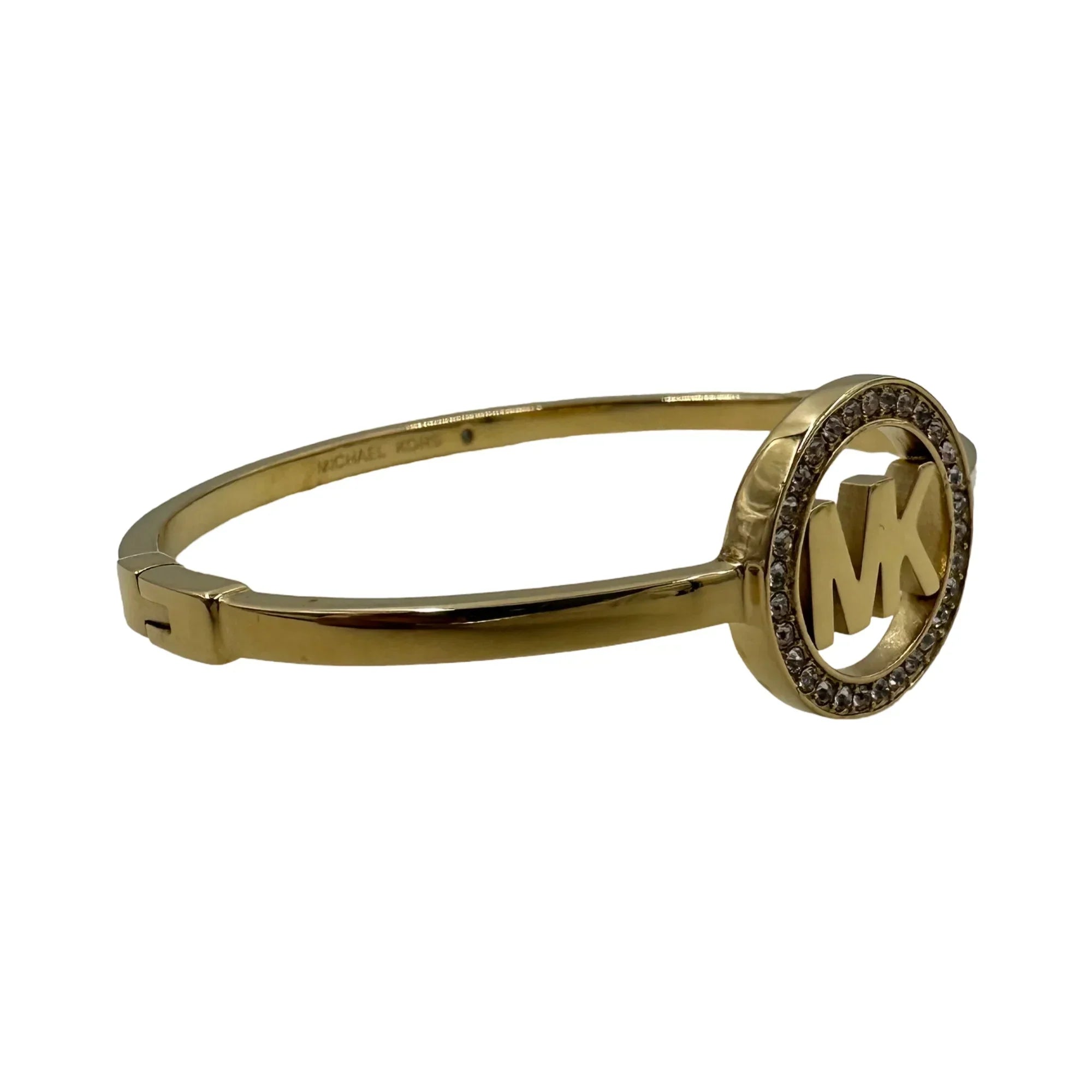Michael Kors Wanderlust Hinged Gold-Tone Bangle Bracelet - MKJ4116710