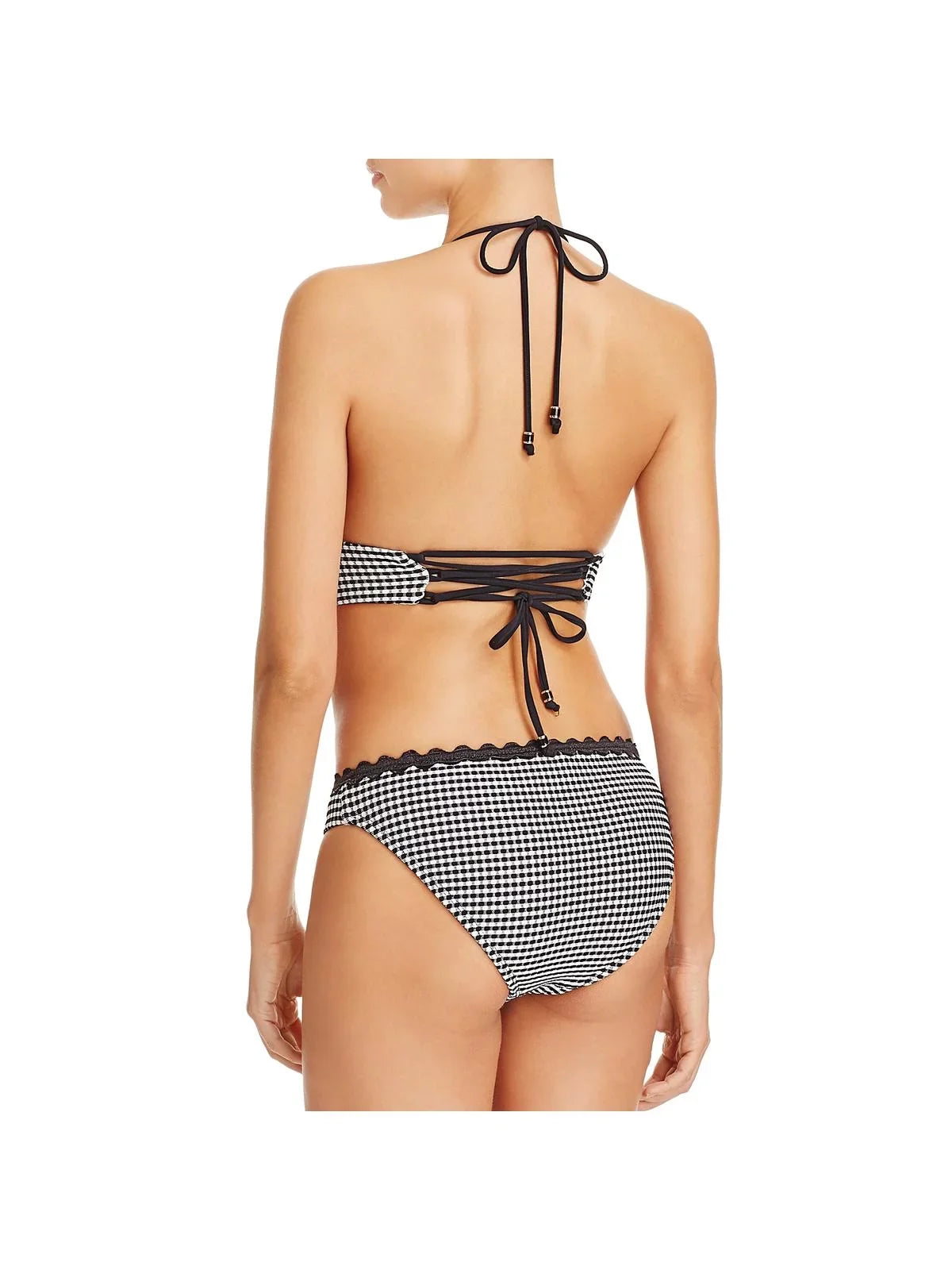 Shoshanna People Contrast Trim Hipster Swim Bottom Separates