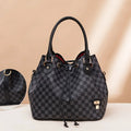 moocr Vintage Bucket Bag Casual PU Leather Handbag Drawstring Crossbody Bag Purse