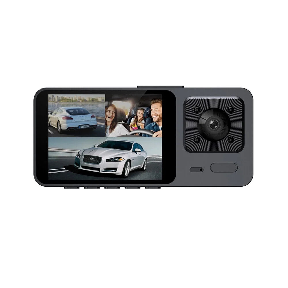 G·PEH HD Dual Lens Car Dash Cam Front/Rear/Inside Video Recorder Camera G-sensor