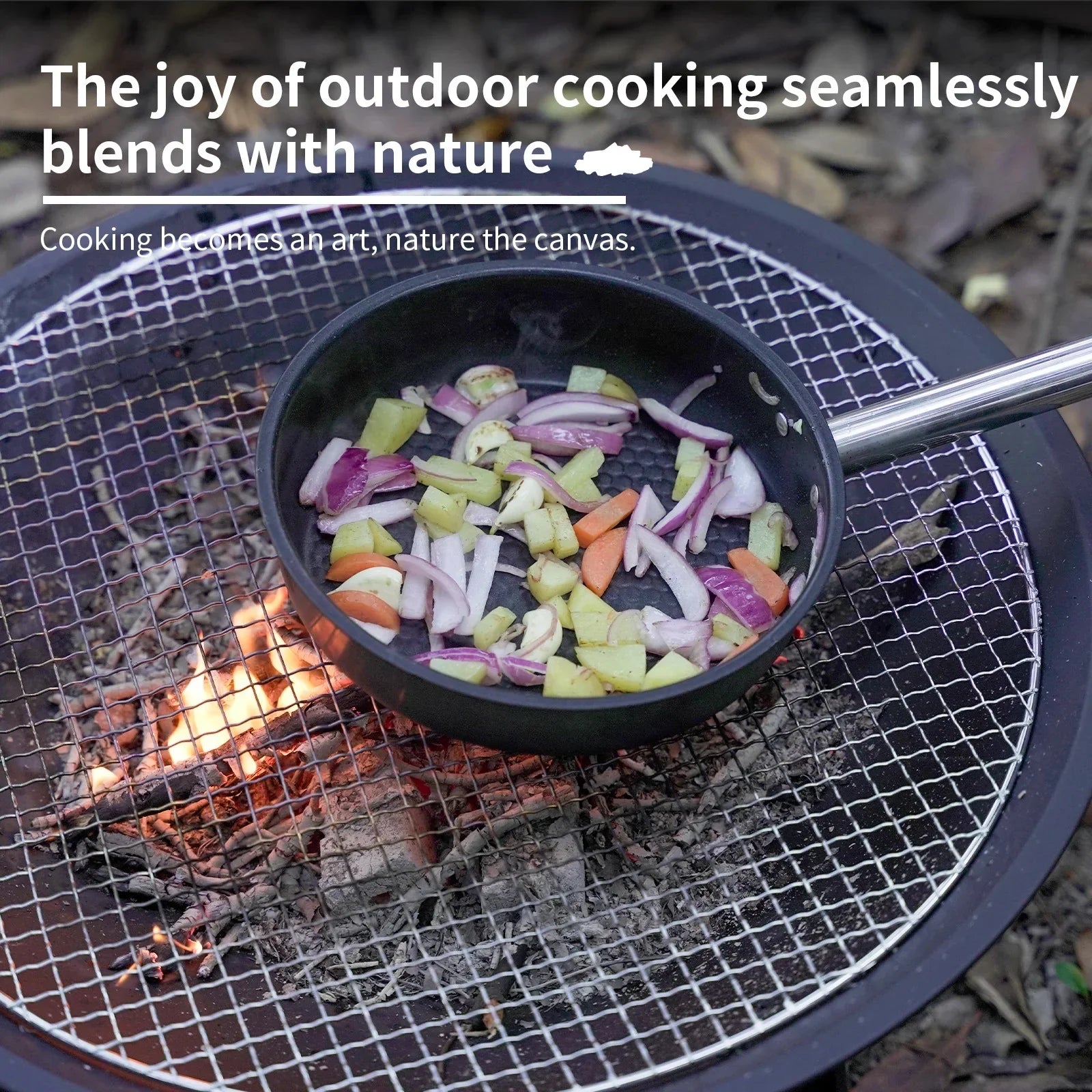 Fire Pit,Wood Burning Fire Bonfire Pits Outdoor BBQ Grill Firepit Bowl for Camping, Picnic, Bonfire