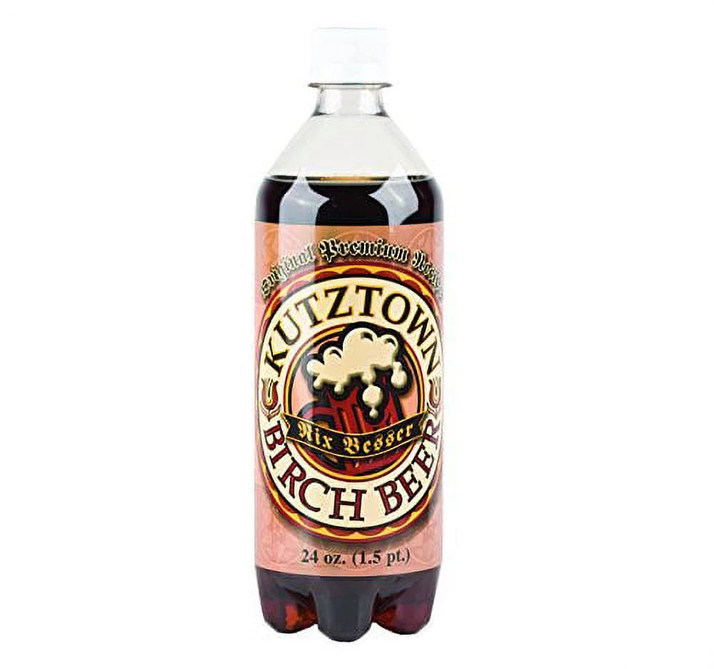 AmishTastes Birch Beer, Kutztown "Nix Besser" PA Dutch Style, 24 Oz. Pack of 12