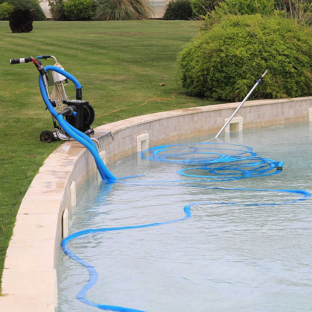Backwash Hose 2" Dia 25ft 0.3MPa High Pressure PVC Reinforced Discharge Hoses for Swimming Pool