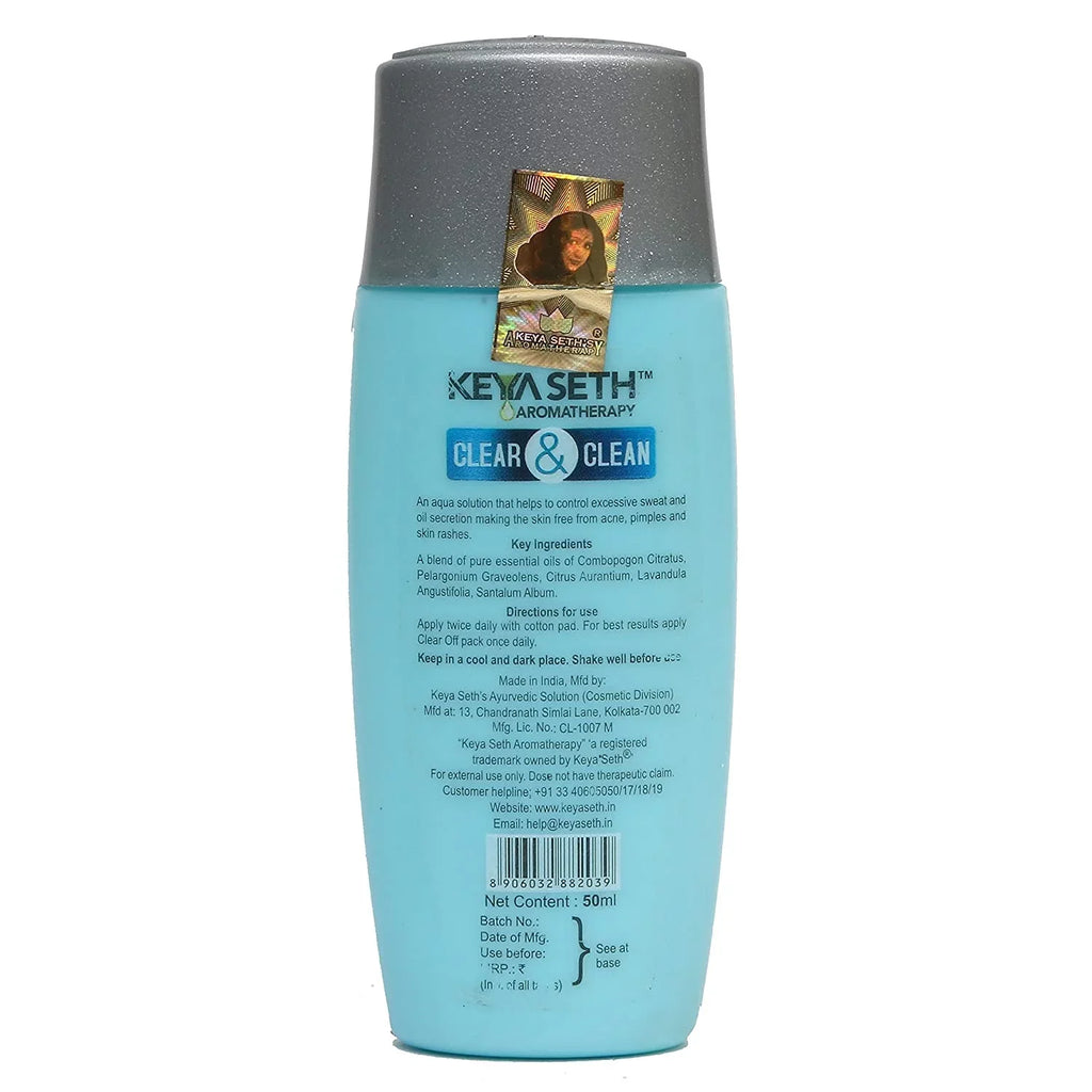 Keya Seth Aromatherapy Clean and Clear Aqua Solution for Acne and Pimple, (50ml)