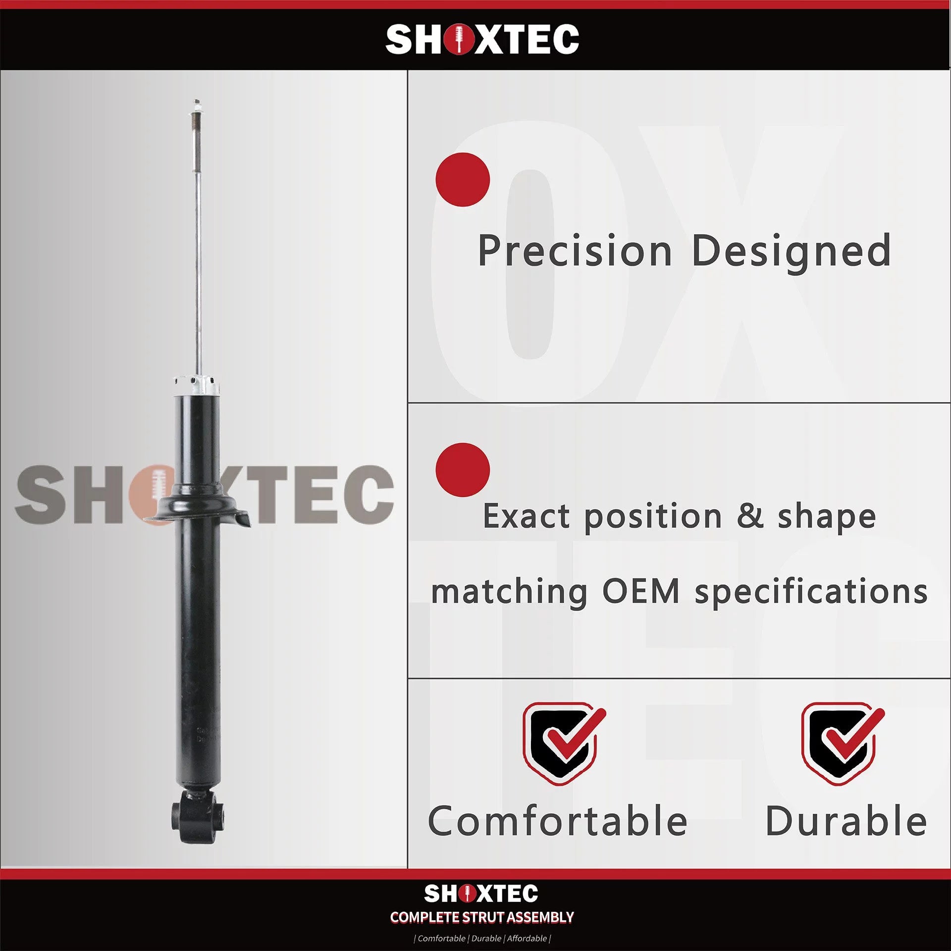Shoxtec Rear Shock Absorber People for 2010 Buick Allure 2014 - 2019 Chevrolet Impala 2010 - 2016 Buick LaCrosse 2013 - 2015 Chevrolet Malibu 2016 Chevrolet Malibu Limited Repl. Part No.5647