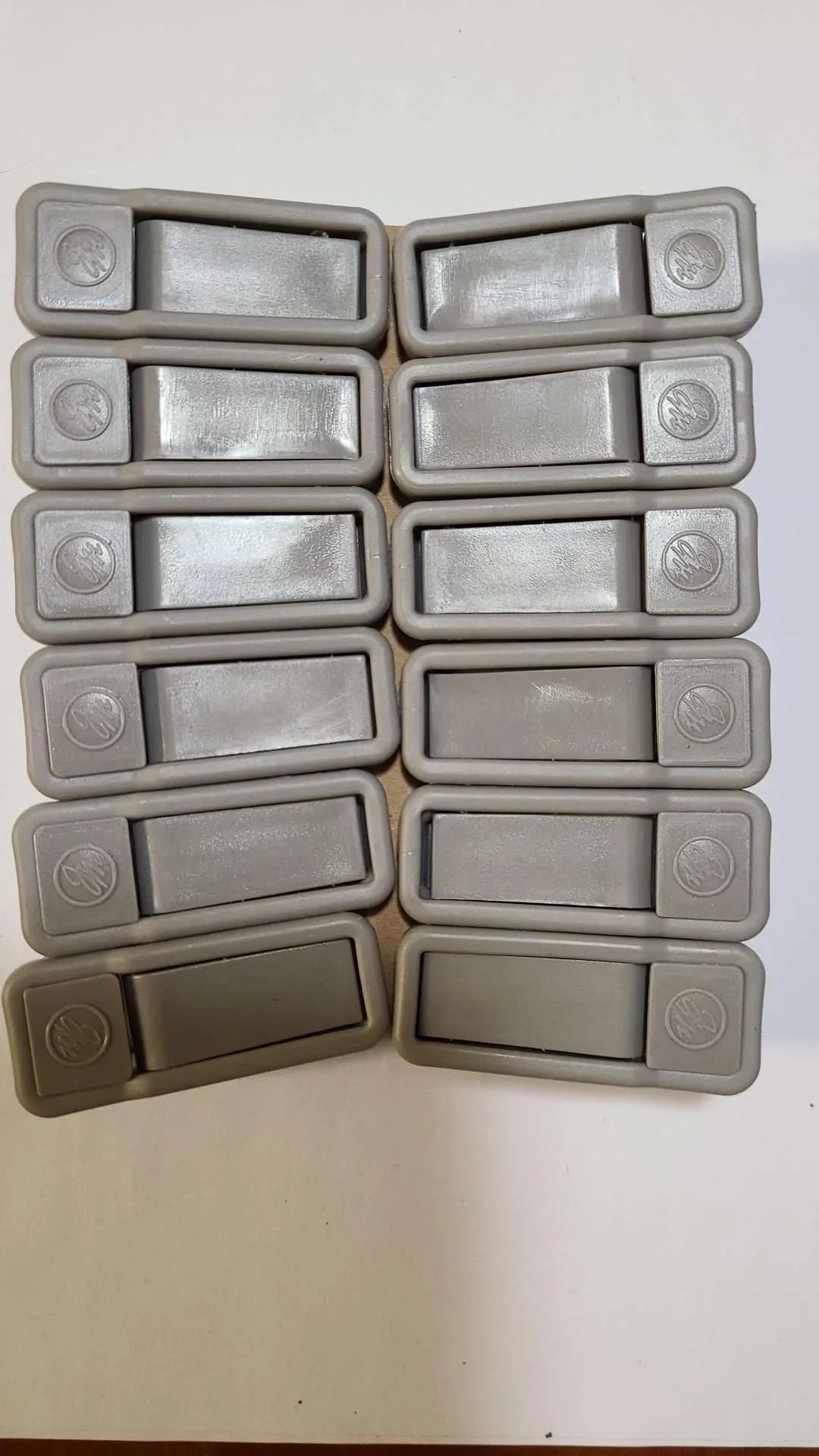 LOT OF 48 - JOY MANGANO HUGGABLE Dark HANGER CLIPS (Silver Grey)