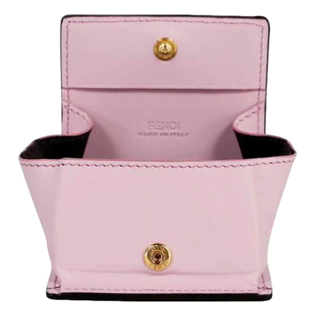 Edge Calf Leather F logo Lavanda Pink Leather Coin Case 8M0459