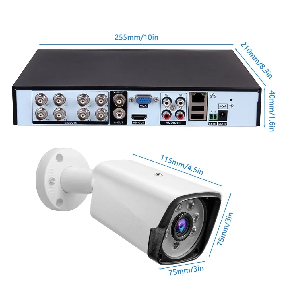 Security Camera System Wireless,DFITO 1080P 4CH Wireless Home Security Systems with 4pcs Full HD Cameras