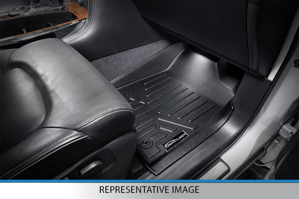 Smartliner SA0183-B0303-C0186-E0185 Floor Mats & Cargo Liner Set with 2nd Row Bucket Seats without Console for 2011-2017 Ford Expedition, Dark