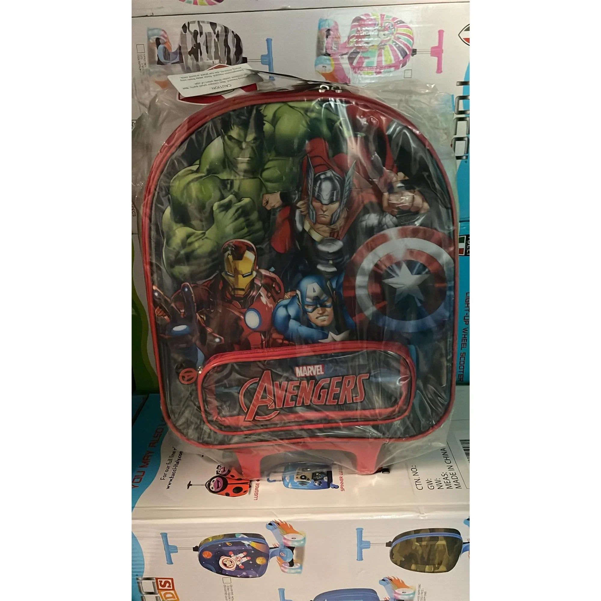 Avengers 19" Softside Wheeled Luggage Carry-on Travel Trolly Rolling Suitcase for Kids