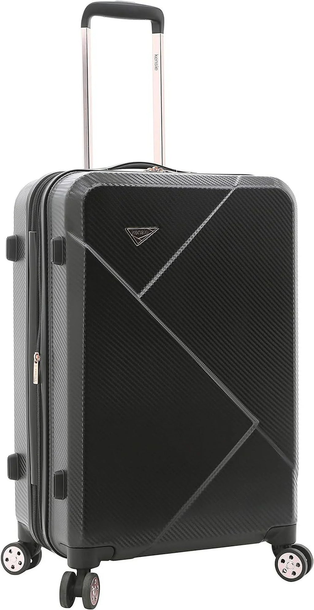 Open Box Kensie People Dawn Hardside 3-Piece Spinner Luggage 20/24/28 KN-C5303 - Midnight